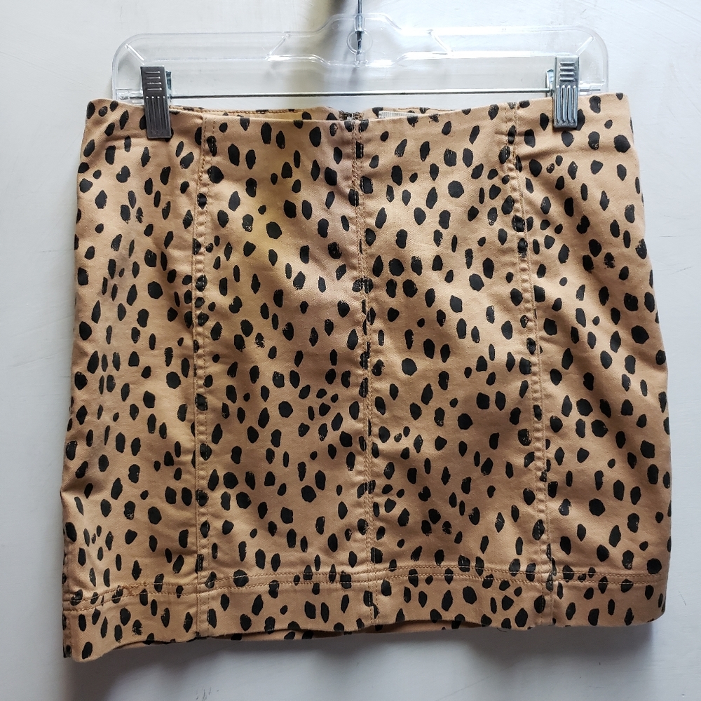 Jolt Cheetah Print Skirt size 11/30 mini skirt animal print stretch stretchy